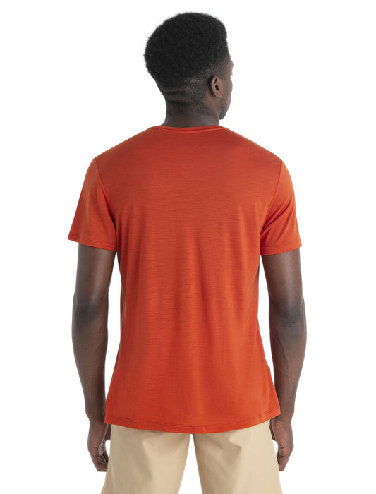 Icebreaker 125 Cool-Lite™ Merino Blend Sphere III T-Shirt Molten Herr - T-shirts & Linnen