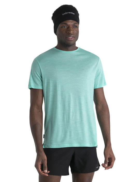 Icebreaker 125 Cool-Lite™ Merino Blend Sphere III T-Shirt Aura Herr - T-shirts & Linnen