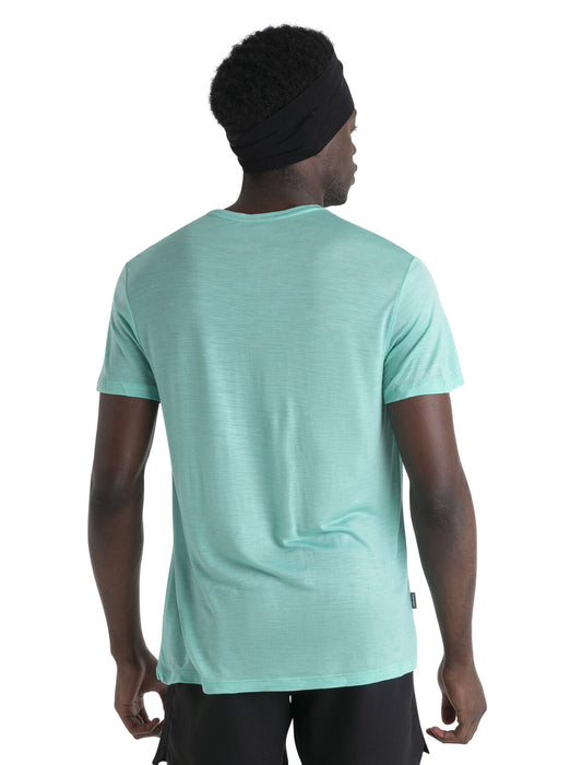 Icebreaker 125 Cool-Lite™ Merino Blend Sphere III T-Shirt Aura Herr - T-shirts & Linnen