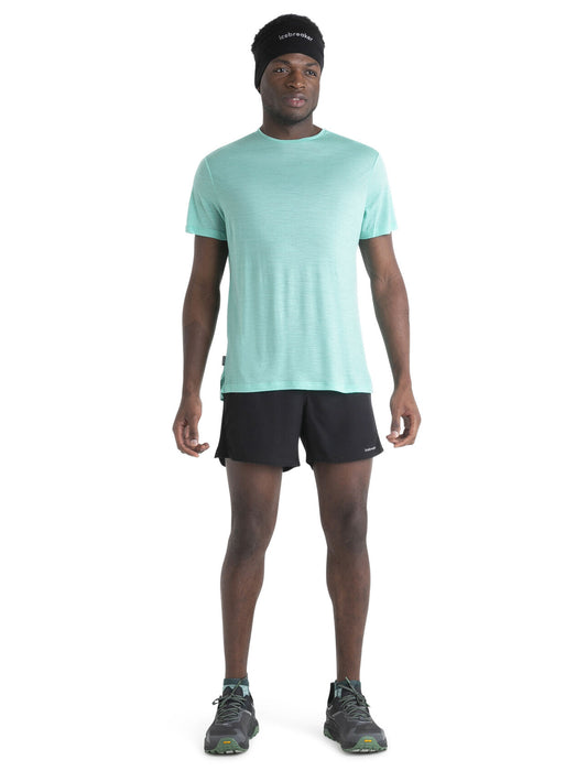 Icebreaker 125 Cool-Lite™ Merino Blend Sphere III T-Shirt Aura Herr - T-shirts & Linnen