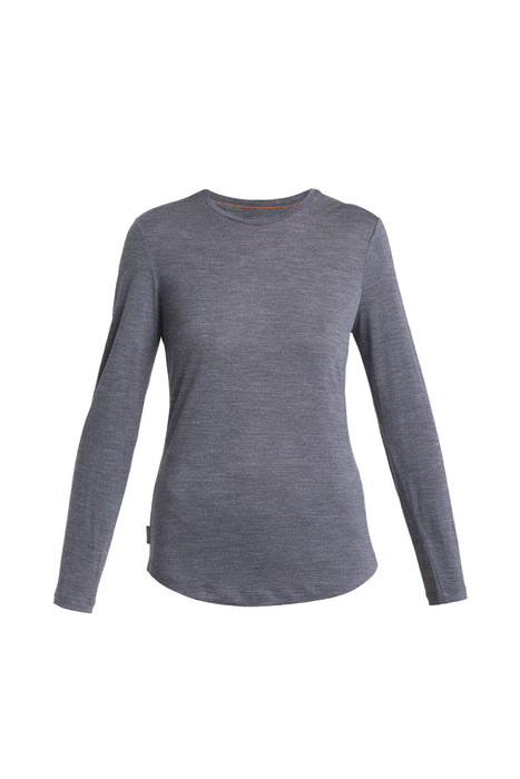 Icebreaker 125 Cool-Lite™ Merino Blend Sphere III Long Sleeve T-Shirt  Midnight Navy Heather Dam - T-shirts & Linnen Dam