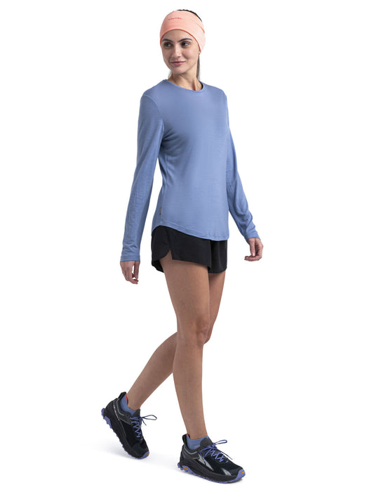 Icebreaker 125 Cool-Lite™ Merino Blend Sphere III Long Sleeve T-Shirt  Kyanite Dam - T-shirts & Linnen Dam