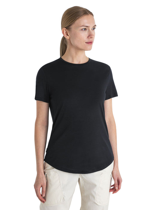 Icebreaker 125 Cool-Lite™ Merino Blend Sphere III T-Shirt  Black Dam - T-shirts & Linnen Dam