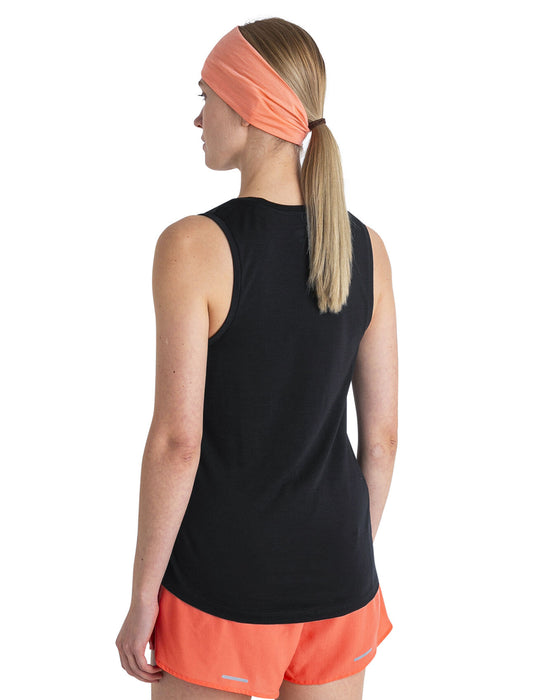 Icebreaker 125 Cool-Lite™ Merino Blend Sphere III Tank  Black Dam - T-shirts & Linnen Dam