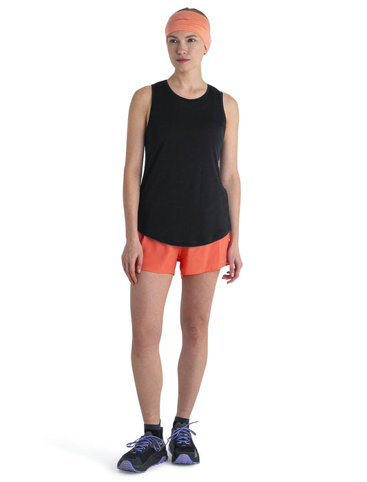 Icebreaker 125 Cool-Lite™ Merino Blend Sphere III Tank  Black Dam - T-shirts & Linnen Dam