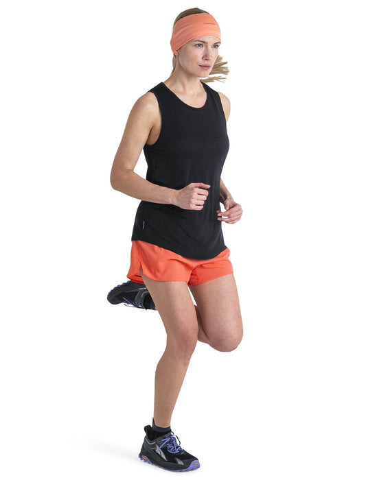 Icebreaker 125 Cool-Lite™ Merino Blend Sphere III Tank  Black Dam - T-shirts & Linnen Dam