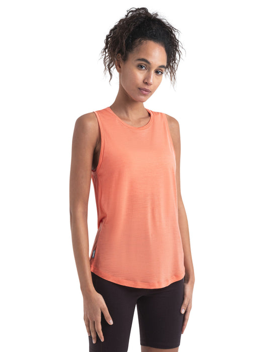 Icebreaker Merino Blend Core Cami Singlet  Ember Dam - T-shirts & Linnen Dam