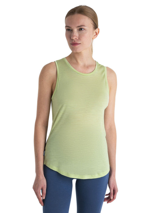 Icebreaker 125 Cool-Lite™ Merino Blend Sphere III Tank  Glazen Dam - T-shirts & Linnen Dam