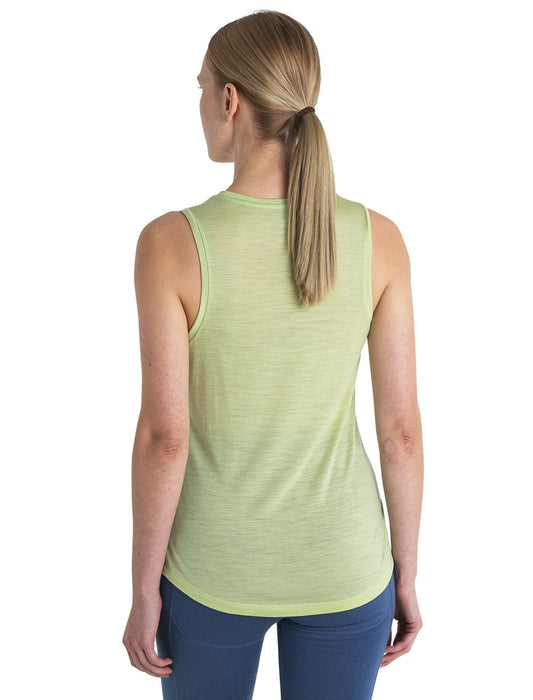 Icebreaker 125 Cool-Lite™ Merino Blend Sphere III Tank  Glazen Dam - T-shirts & Linnen Dam