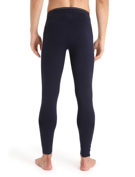 Icebreaker Merino 200 Sonebula Thermal Leggings Midnight Navy/Snow Herr - Underställ