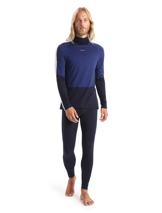 Icebreaker Merino 200 Sonebula Thermal Leggings Midnight Navy/Snow Herr - Underställ