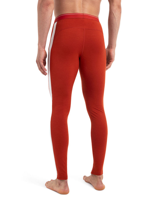 Icebreaker Merino 200 Sonebula Thermal Leggings Molten/Snow Herr - Underställ