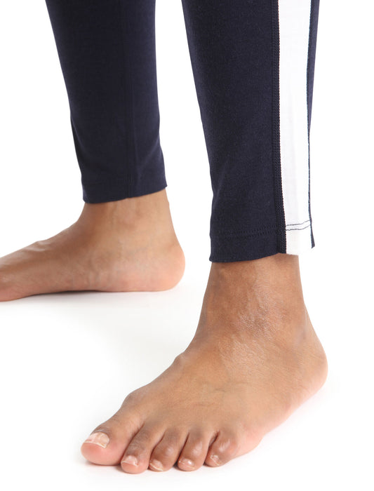 Icebreaker Merino 200 Sonebula Thermal Leggings  Midnight Navy/Snow Dam - Underställ Dam