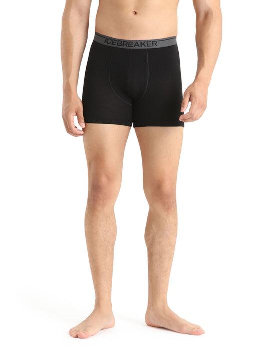 Icebreaker Merino Anatomica Boxers Black Herr - Underkläder