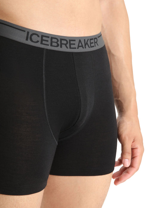 Icebreaker Merino Anatomica Boxers Black Herr - Underkläder