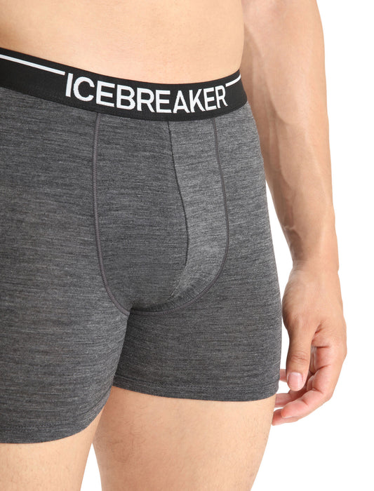 Icebreaker Merino Anatomica Boxers Jet Heather Herr - Underkläder