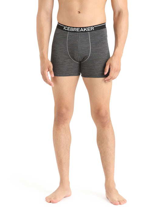 Icebreaker Merino Anatomica Boxers Gritstone Heather Herr - Underkläder