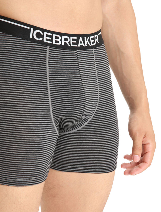 Icebreaker Merino Anatomica Boxers Gritstone Heather Herr - Underkläder