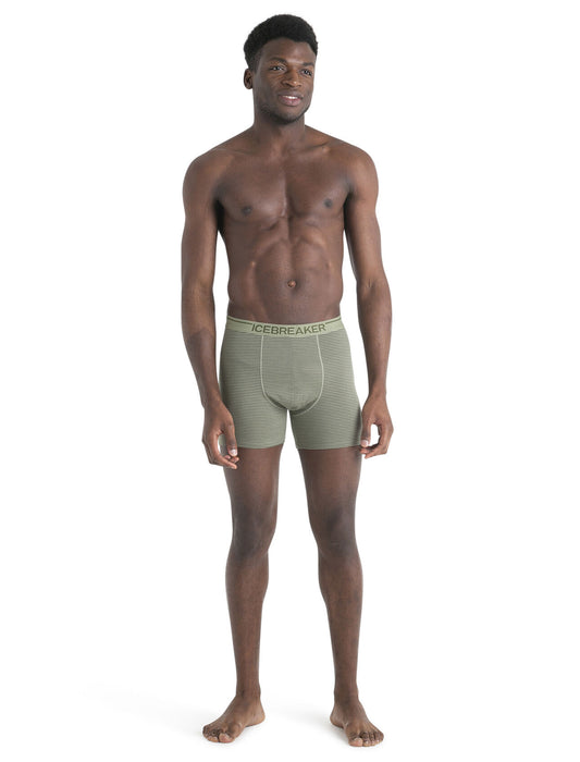 Icebreaker Merino Anatomica Boxers Lichen/Loden Herr - Underkläder