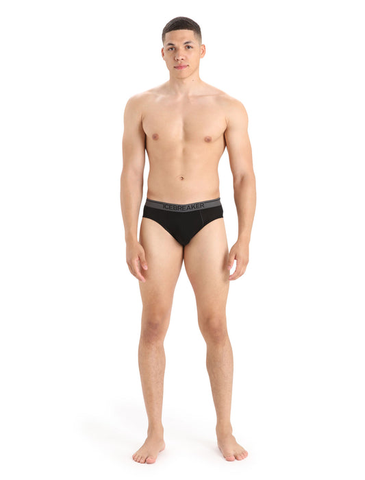 Icebreaker Merino Anatomica Briefs Black Herr - Underkläder