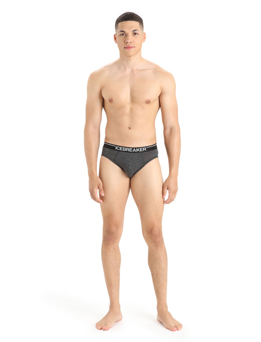 Icebreaker Merino Anatomica Briefs Jet Heather Herr - Underkläder