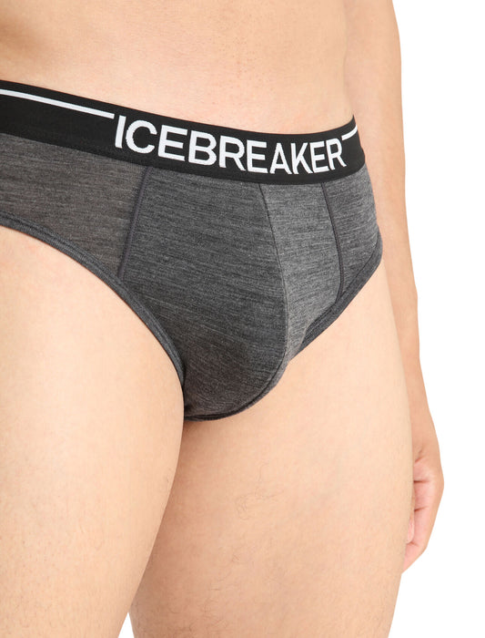 Icebreaker Merino Anatomica Briefs Jet Heather Herr - Underkläder