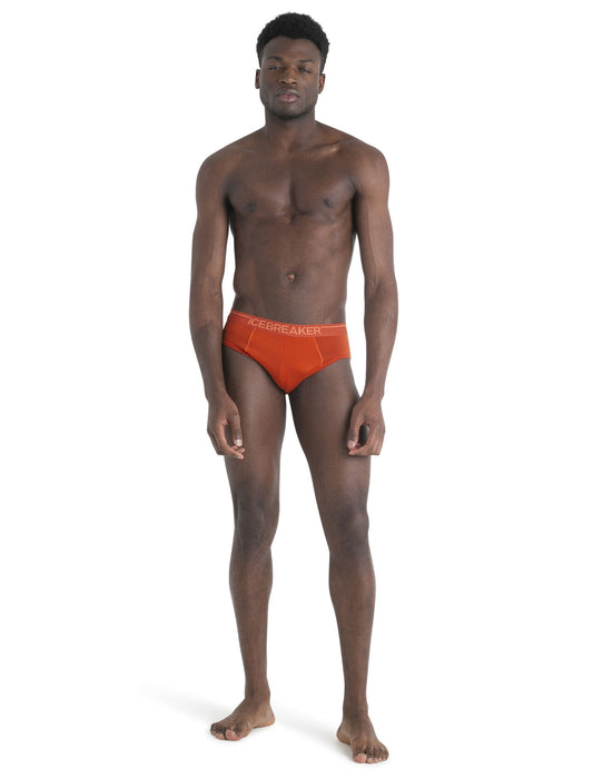 Icebreaker Merino Anatomica Briefs Molten Herr - Underkläder