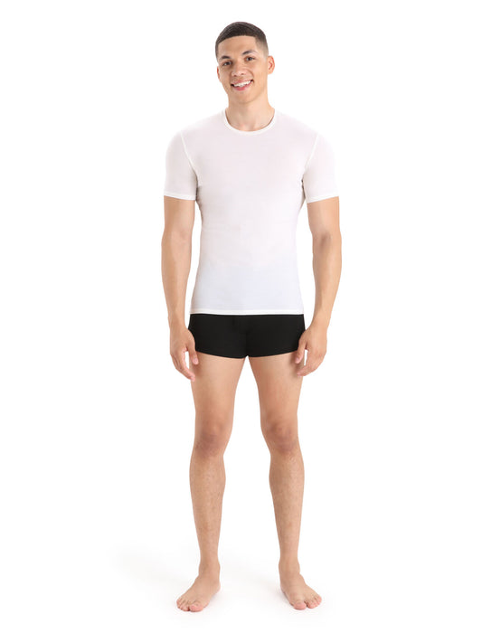 Icebreaker Merino Anatomica Short Sleeve Crewe T-Shirt  Snow Herr - T-shirts & Linnen