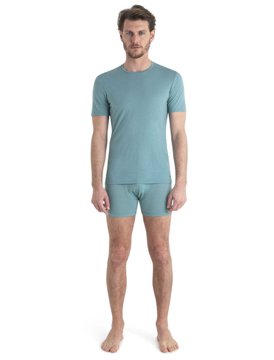 Icebreaker Merino Anatomica Short Sleeve Crewe T-Shirt  Cloud Ray Herr - T-shirts & Linnen