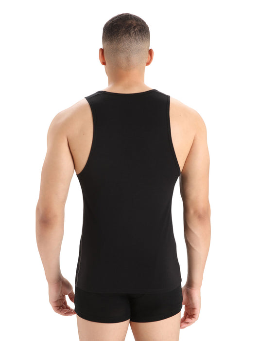 Icebreaker Merino Anatomica Tank Top  Black Herr - T-shirts & Linnen