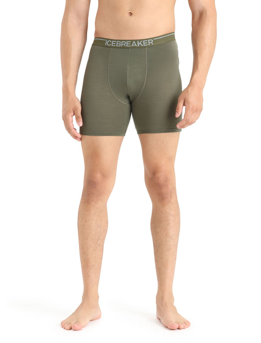 Icebreaker Merino Anatomica Long Boxers Loden Herr - Underkläder