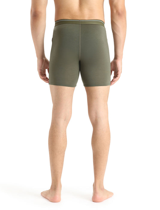 Icebreaker Merino Anatomica Long Boxers Loden Herr - Underkläder