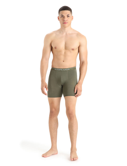 Icebreaker Merino Anatomica Long Boxers Loden Herr - Underkläder