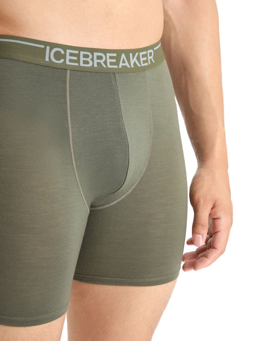 Icebreaker Merino Anatomica Long Boxers Loden Herr - Underkläder