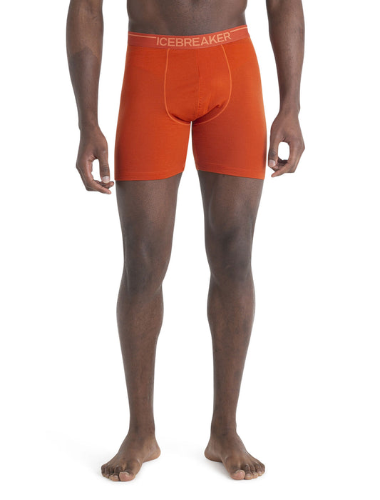 Icebreaker Merino Anatomica Long Boxers Molten Herr - Underkläder