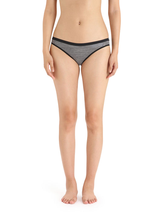 Icebreaker Merino Siren Bikini Briefs  Gritstone Heather Dam - Underkläder Dam