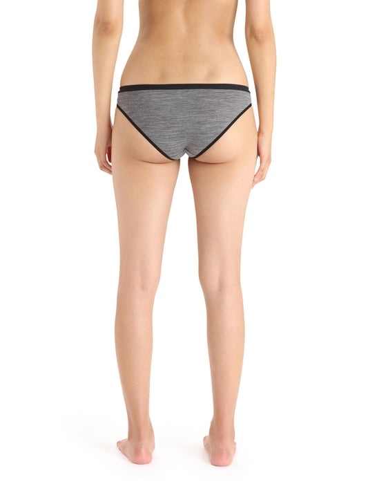 Icebreaker Merino Siren Bikini Briefs  Gritstone Heather Dam - Underkläder Dam