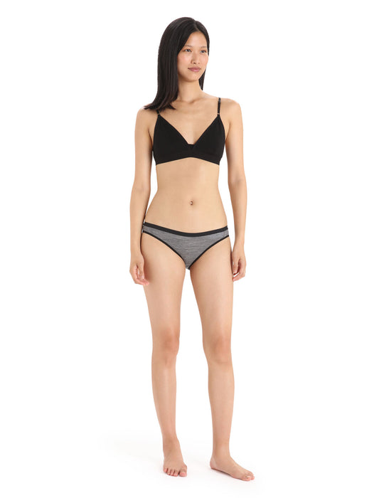 Icebreaker Merino Siren Bikini Briefs  Gritstone Heather Dam - Underkläder Dam