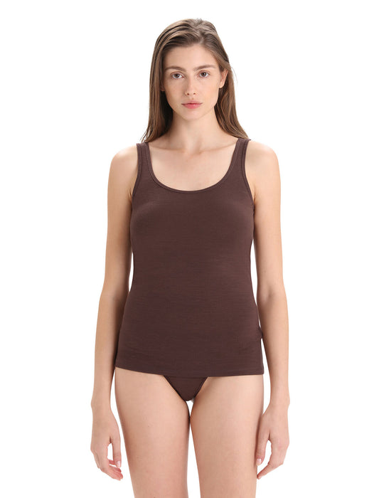 Icebreaker Merino Siren Tank Top  Umber Dam - T-shirts & Linnen Dam