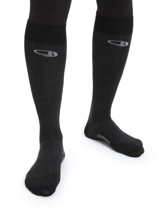 Icebreaker Merino Snow Liner Over the Calf Socks  Black Dam - Strumpor Dam