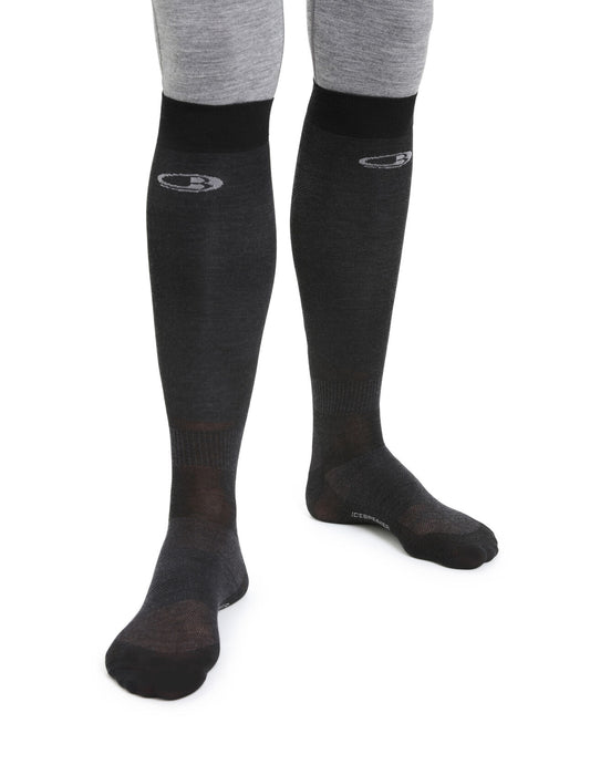 Icebreaker Merino Snow Liner Over the Calf Socks  Black Herr - Strumpor