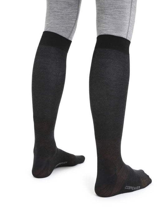 Icebreaker Merino Snow Liner Over the Calf Socks  Black Herr - Strumpor