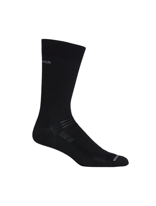 Icebreaker Merino Hike Liner Crew Socks Black Herr - Strumpor