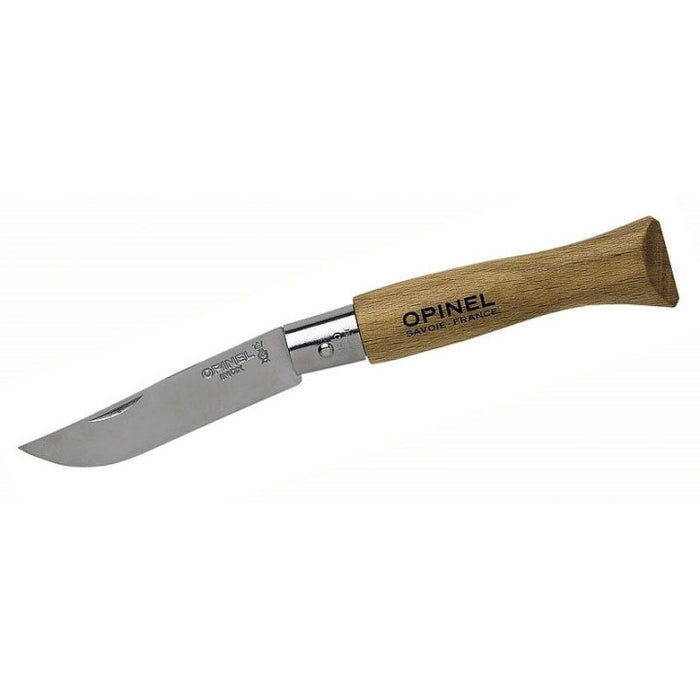 Opinel N02 Beech Stainless Steel