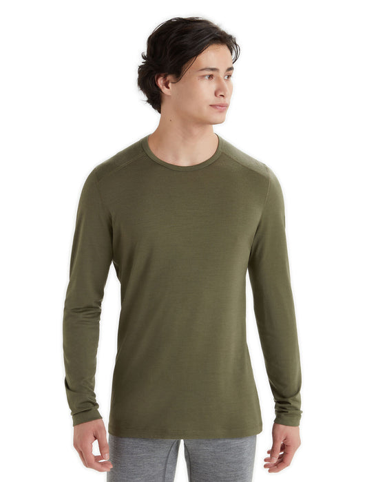 Icebreaker Merino 200 Oasis Long Sleeve Crewe Thermal Top  Loden Herr - Underställ