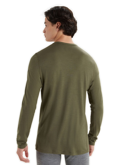 Icebreaker Merino 200 Oasis Long Sleeve Crewe Thermal Top  Loden Herr - Underställ