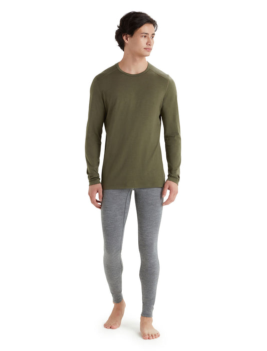 Icebreaker Merino 200 Oasis Long Sleeve Crewe Thermal Top  Loden Herr - Underställ