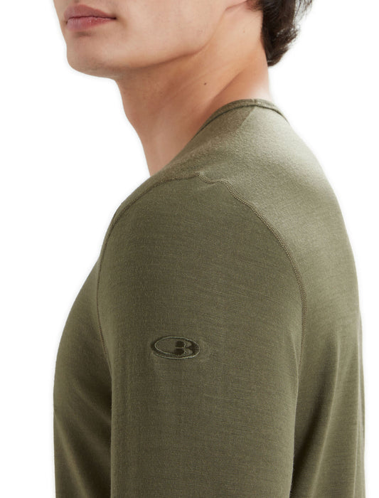 Icebreaker Merino 200 Oasis Long Sleeve Crewe Thermal Top  Loden Herr - Underställ