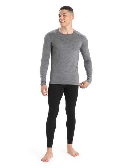 Icebreaker Merino 200 Oasis Leggings with Fly Black Herr - Underställ