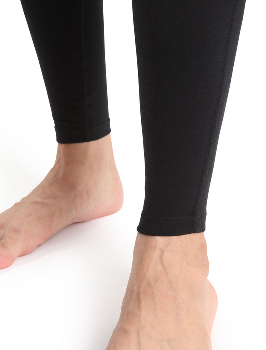 Icebreaker Merino 200 Oasis Leggings with Fly Black Herr - Underställ